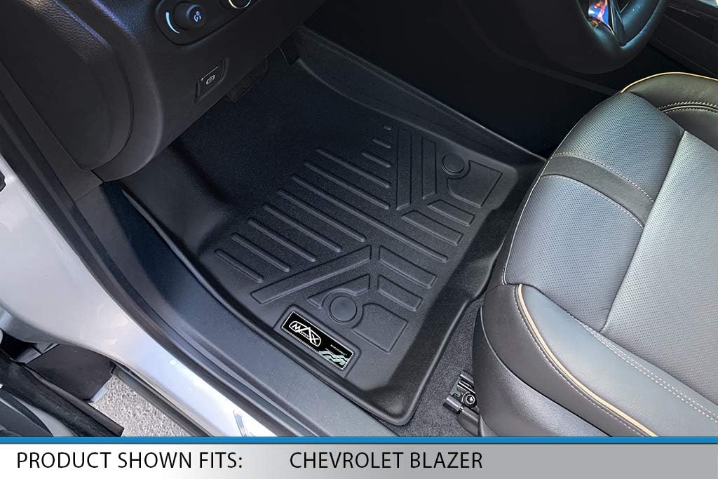 SMARTLINER Custom Fit Floor Mats 1st Row Liner Set Compatible with 2019-2025 Chevrolet Blazer