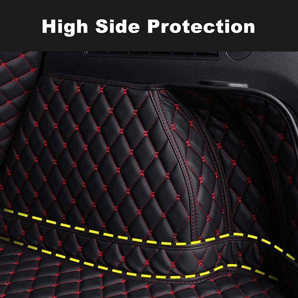 Car Leather Boot Mats for Toyota RAV-4 2013-2020 2021, Custom Full Coverage Cargo Liner Boot Carpets Tray Protector Pad Anti Scratch,D