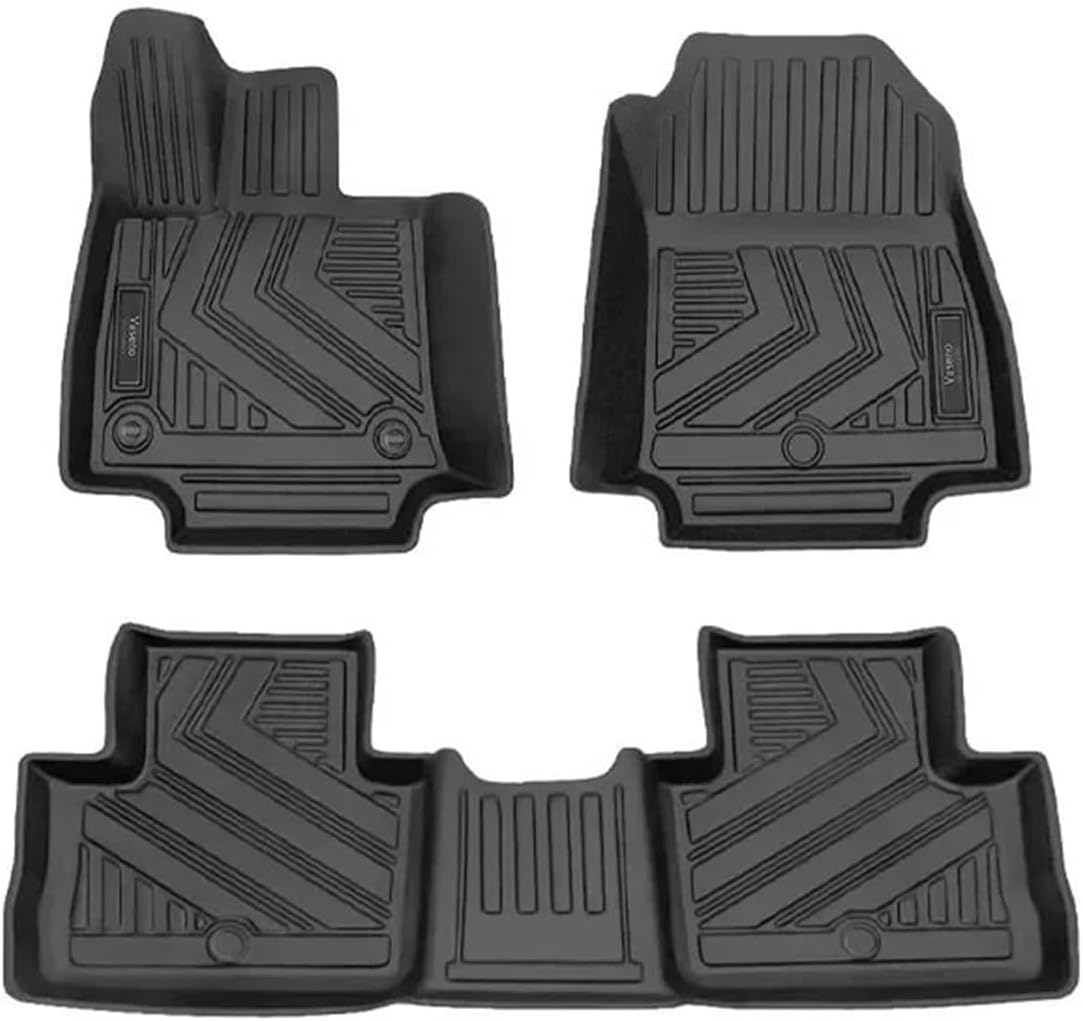 Floor Mat Cargo Liner Backrest Mat 2019-2024 2025 Compatible with Toyota Rav4 All-Weather Floor Liners Trunk Mat Back Seat Cover Compatible with Rav 4(LHD-3Pcs,Gasoline)