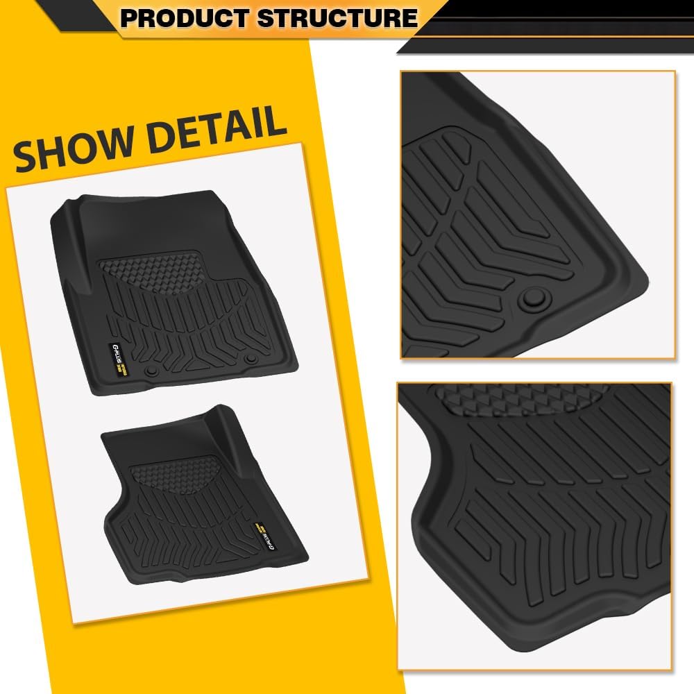 TPE Floor Mats Compatible with Freightliner Cascadia Models 2008-2018 Excludes New Cascadia Body Style Truck Accessories Cargo Liners All Weather Protection 5PCS Alfombras para Carro