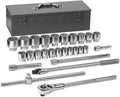 GEARWRENCH 27 Pc. 3/4' Drive 12 Pt. Standard Mechanics Tool Set, SAE - 80880