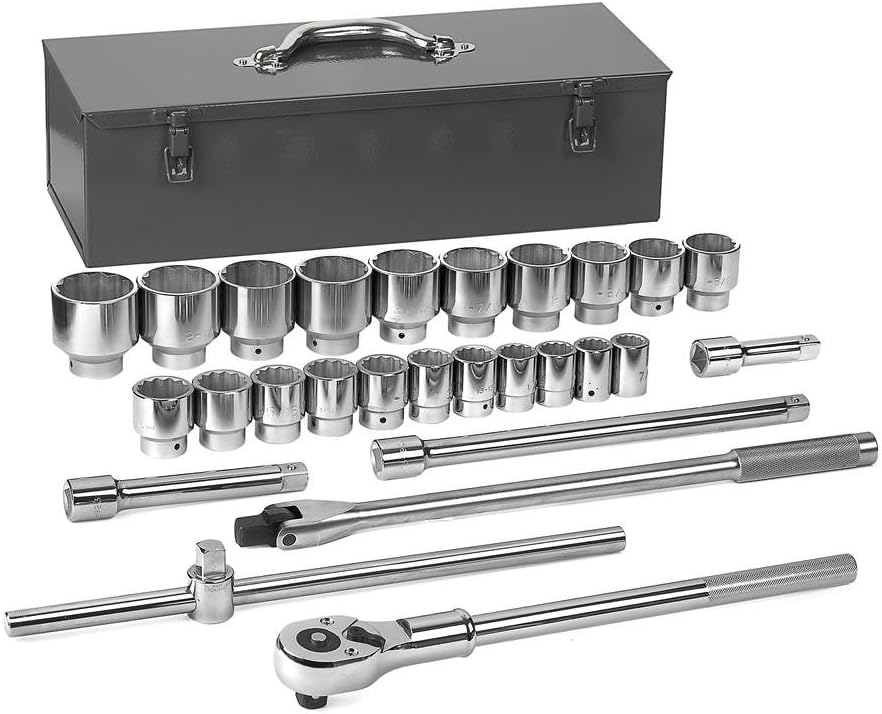 GEARWRENCH 27 Pc. 3/4' Drive 12 Pt. Standard Mechanics Tool Set, SAE - 80880