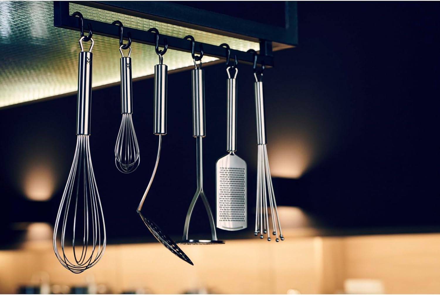 WMF Kitchen Tool Set 7-Piece Plus Cromargan Stainless Steel Silicone Partly Matt