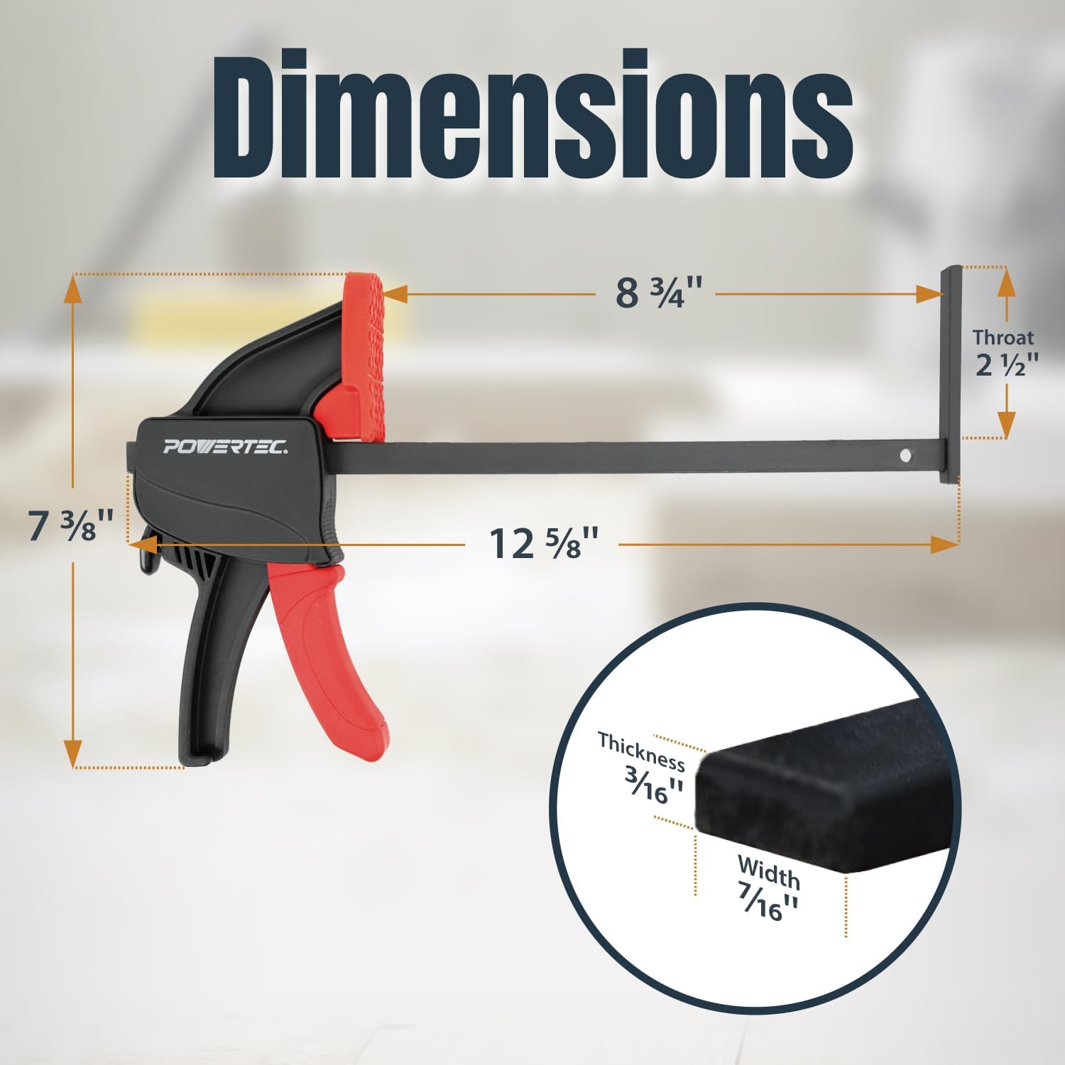 POWERTEC 72460 110' Track Saw Guide Rail Joining Set for Milwaukee Track Saws w/Quick Release Clamps for Woodworking Projects