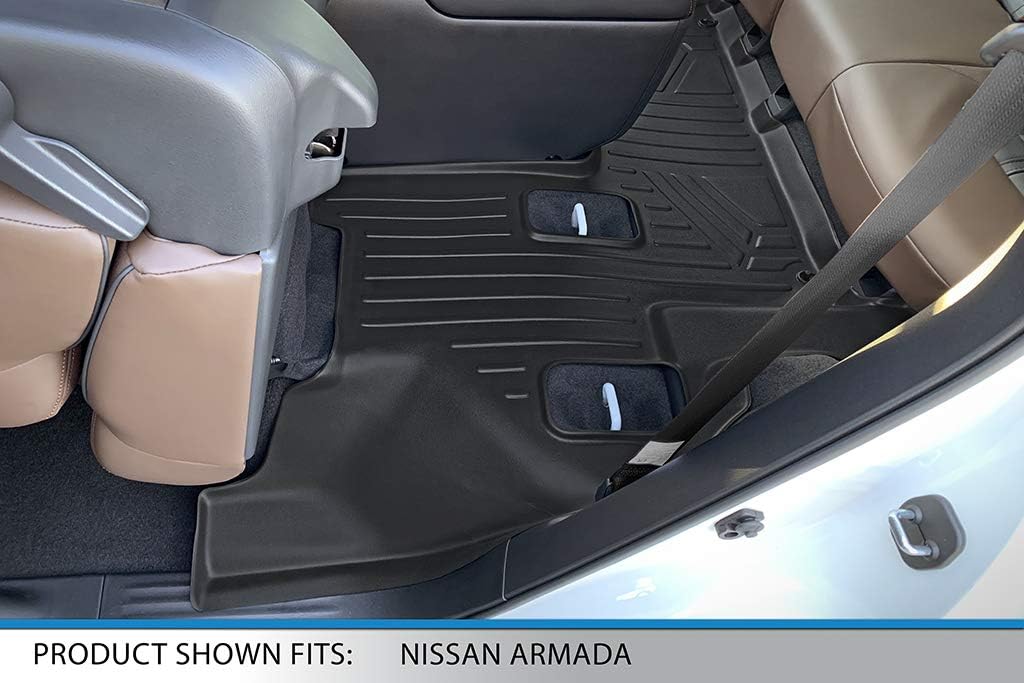 MAXLINER Floor Mats 3 Row Liner Set for 2011-2013 Infiniti QX56