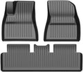 Compatible for Tesla Model 3 Highland 2024 TPE Floor Mats,All Weather Waterproof Anti-Slip Front Rear Cargo Liner Trunk Mat(Left Rudder 3pcs)