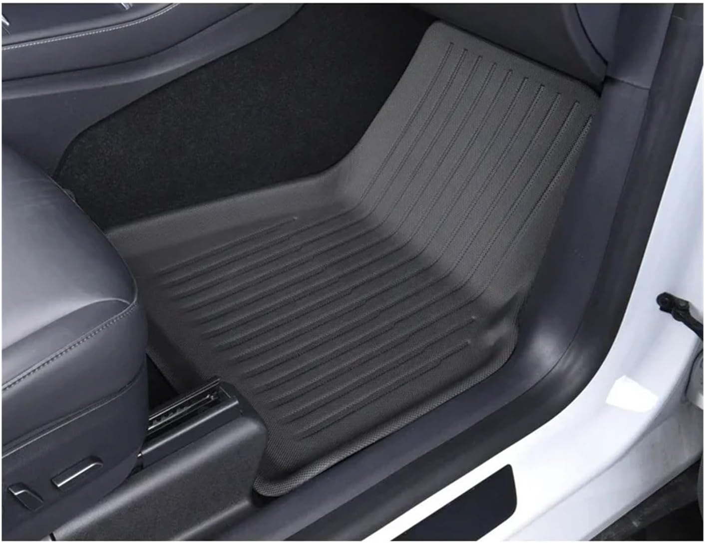 Floor Mats Compatible with Tesla Model 3 Highland All-Weather Cargo Liner Rear Cargo Tray Trunk Mat with Backrest Mat Interior Accessories(DL-FM-9PCS,Left-Hand Drive)