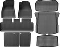 for Tesla Model 3 Highland 2024 TPE Floor Mats,All Weather Waterproof Anti-Slip Front Rear Cargo Liner Trunk Mat(Right Rudder 8pcs)