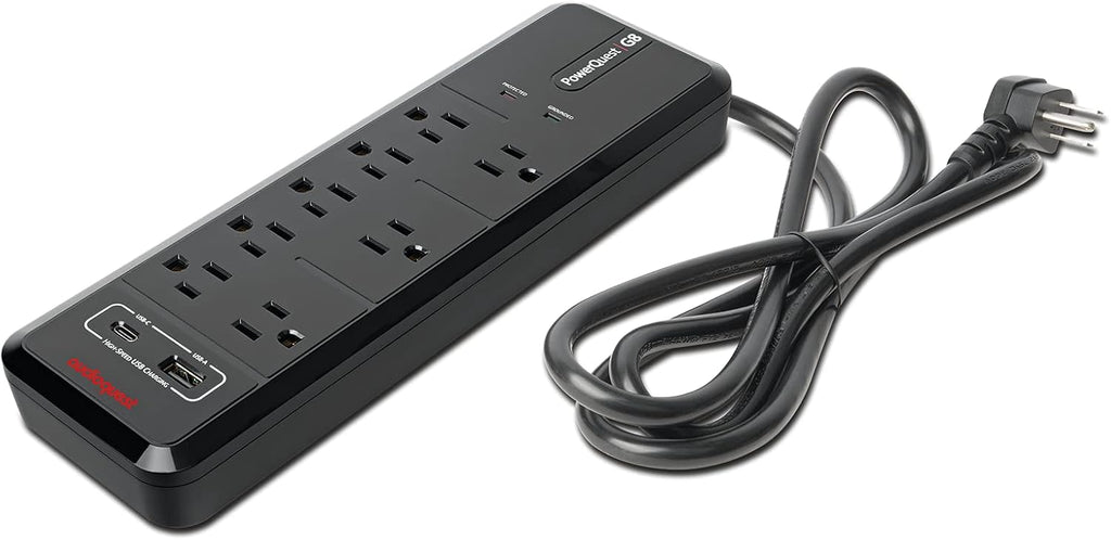 Samsung QN32Q8FAAFXZA 32 Inch Class QLED Q8F 4K Vision AI Smart TV with an AudioQuest G8 8-Outlet USB-A/USB-C AC Power Surge Protector (2025)