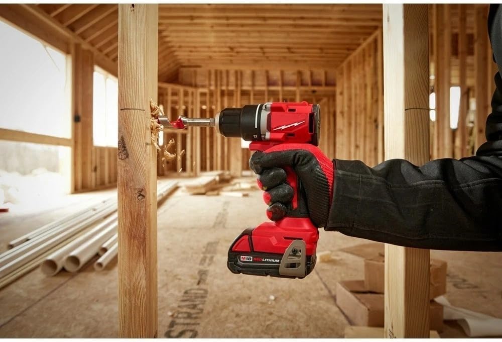 3601-21P Cordless Drill/Driver for Milwaukee M18 18V Compact Brushless 1/2' Drill/Driver Kit