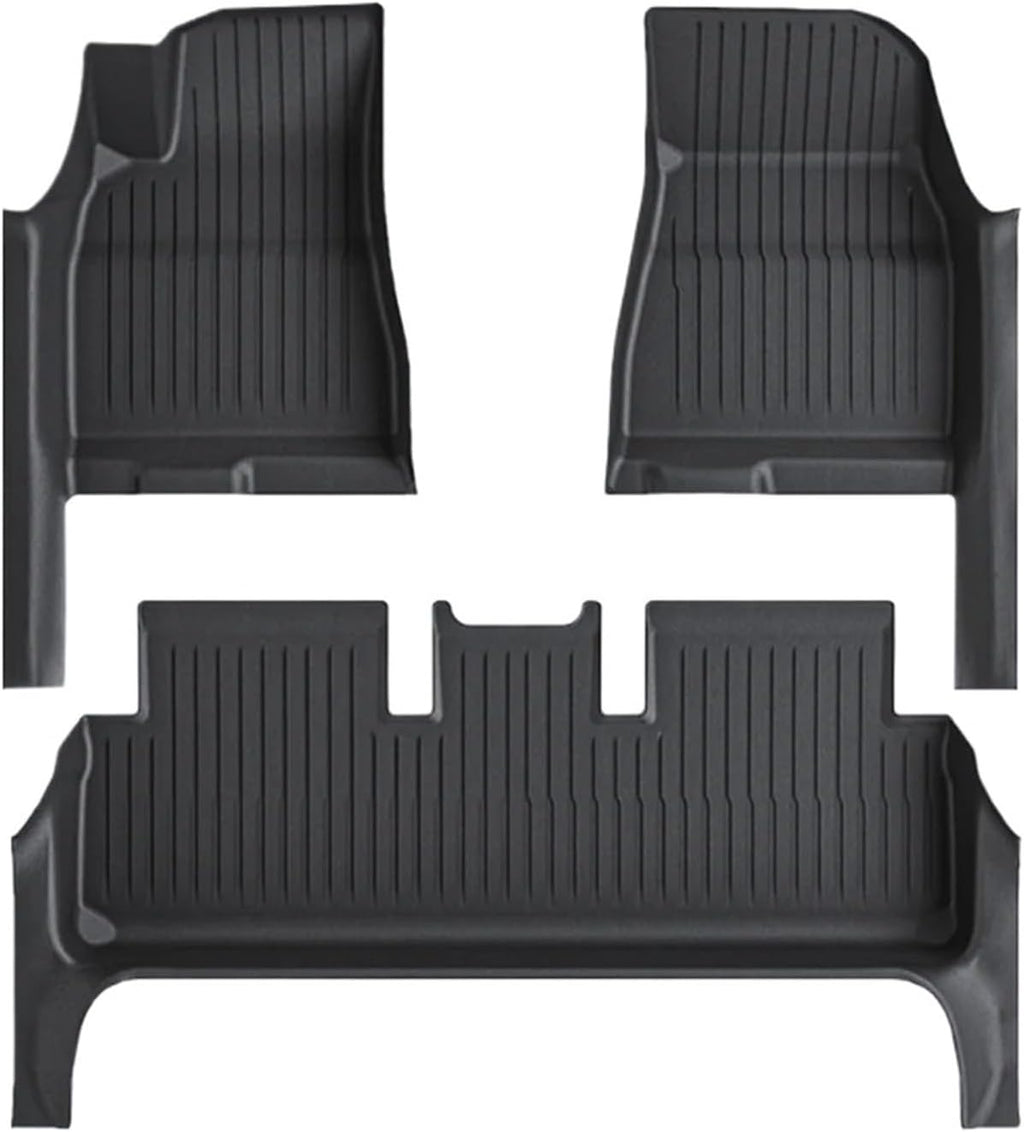 TPE Floor Mat with Door Sill Protector Compatible for Tesla Model 3 Highland 2025 2024 Floor Trunk Mats Cargo Liner(SNFM-3PCS)