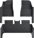 TPE Floor Mat with Door Sill Protector Compatible for Tesla Model 3 Highland 2025 2024 Floor Trunk Mats Cargo Liner(SNFM-3PCS)