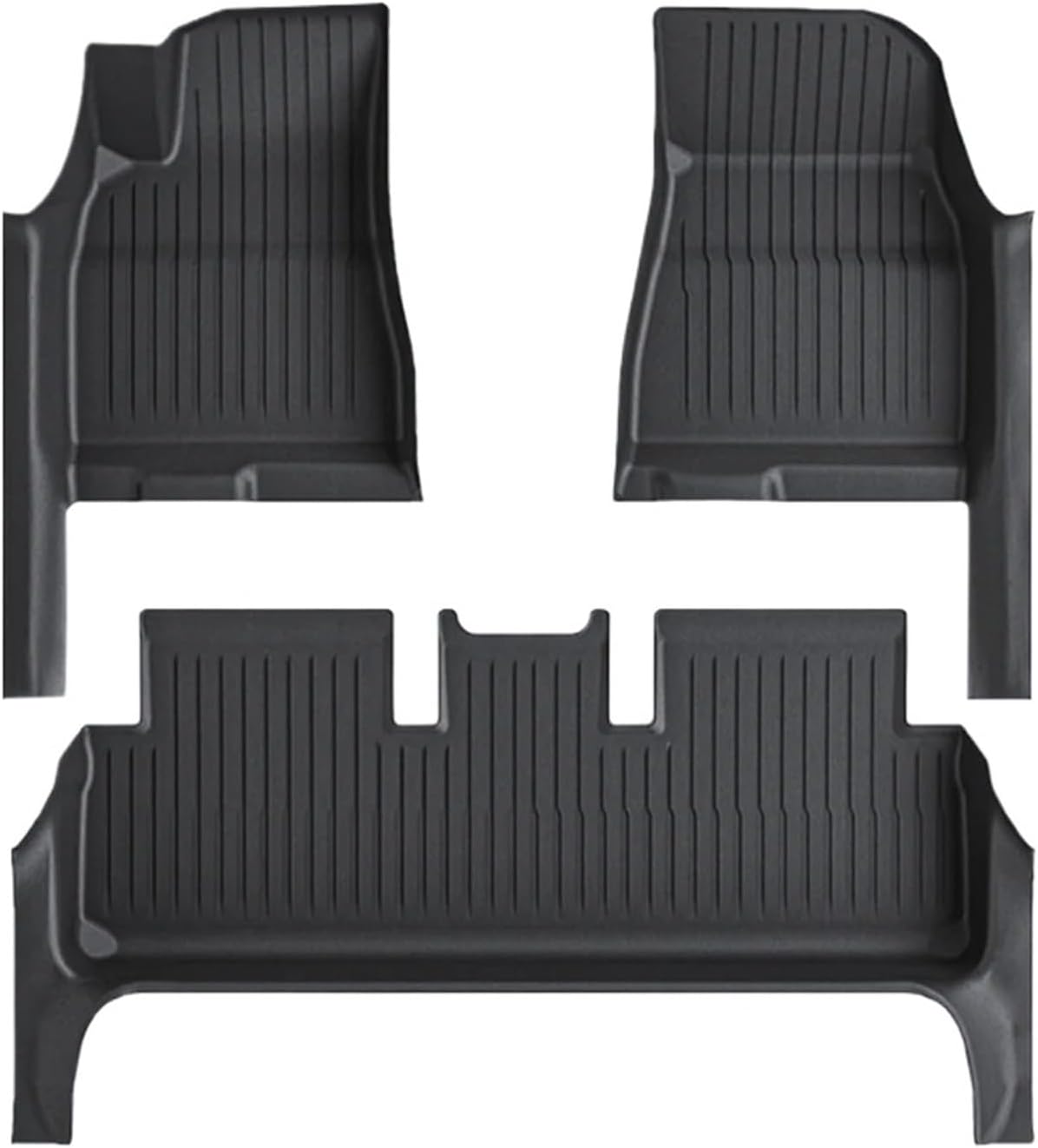 TPE Floor Mat with Door Sill Protector Compatible for Tesla Model 3 Highland 2025 2024 Floor Trunk Mats Cargo Liner(SNFM-3PCS)