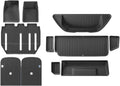 Compatible with Tesla Model X 2023 2024 TPE 3D Car Floor Mats Cargo Liner Trunk Pad Waterproof Protective Left Rudder(New 7MODELX5PCS)