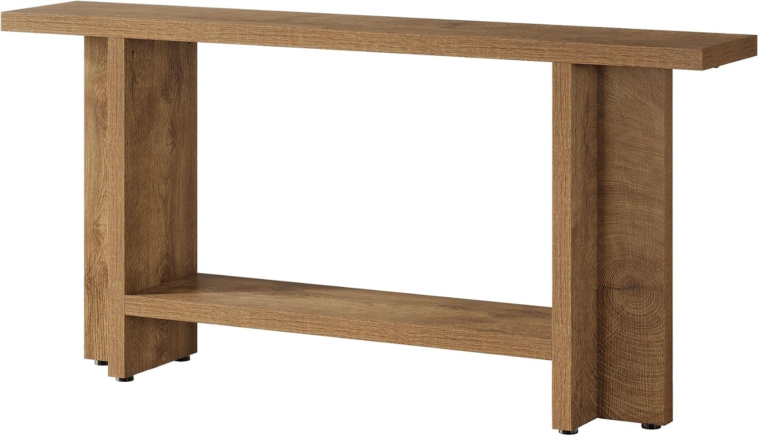 Tribesigns 59' Farmhouse Entryway Console Table, 2-Tier Narrow Long Couch Table Behind Sofa for Living Room, Hallway, Entrance, Foyer