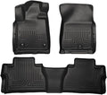 Husky Liners Weatherbeater Floor Mats | Fits 2014-2021 Toyota Tundra, Double CAB ONLY (Footwell Coverage) | Front & 2nd Row, 3-pc Black - 99561