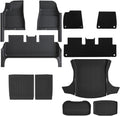 Fully Protection Floor Liners 2024 2025 Compatible with Tesla Model 3 Highland Floor Mats with Door Sill Protector Front Rear Cargo Liner(11PCS Full Set)