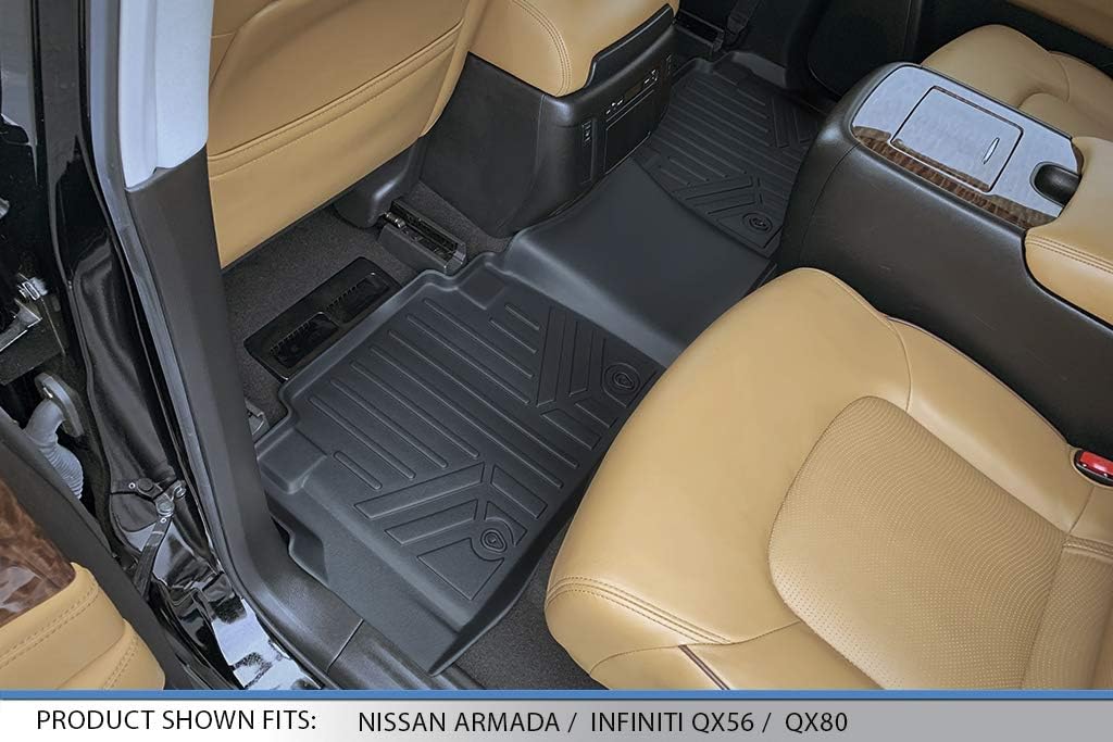 MAXLINER Floor Mats 3 Row Liner Set for 2011-2013 Infiniti QX56