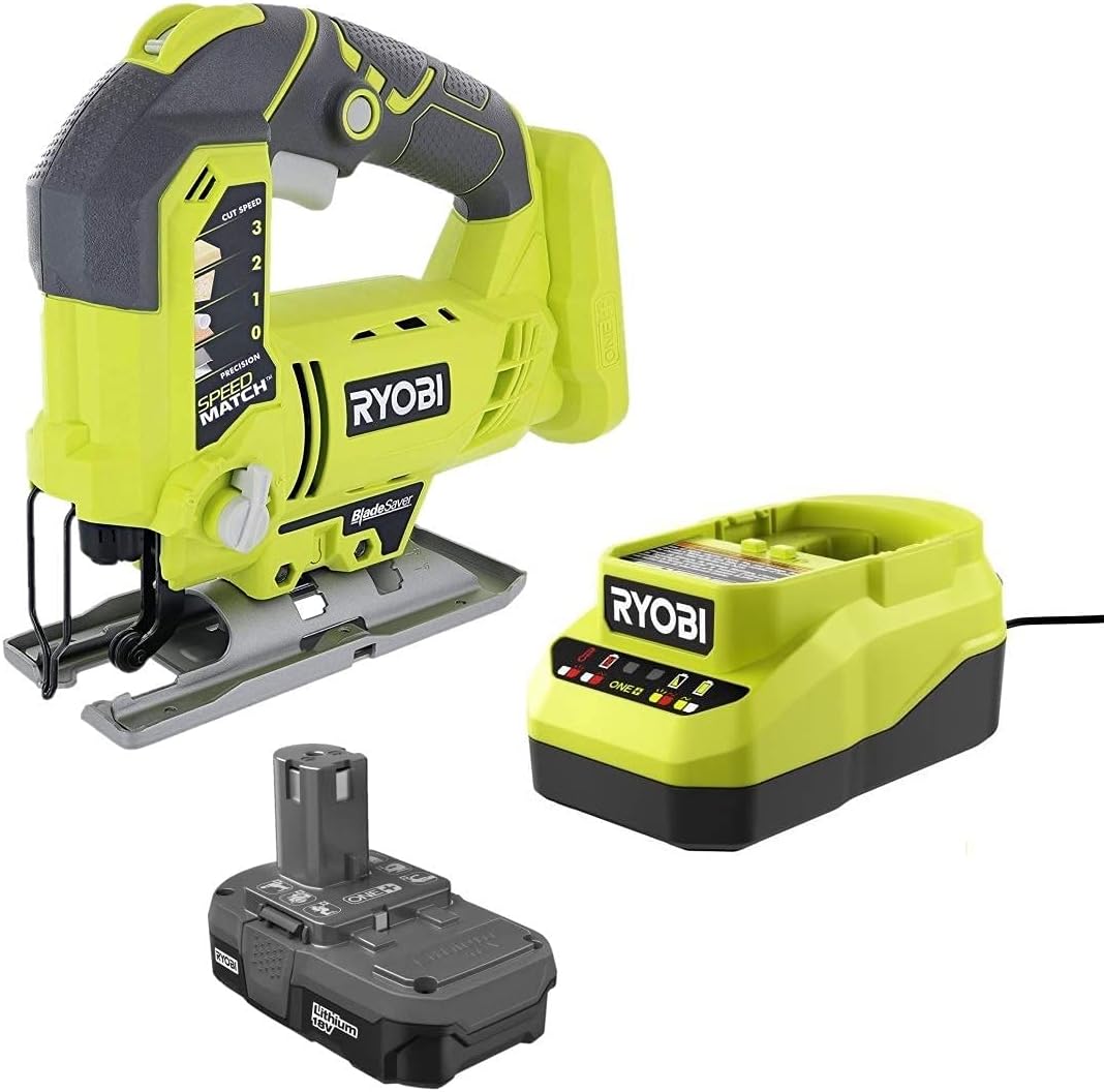 Ryobi 18 Volt Lithium-Ion Orbital Jig Saw Combo Kit with Battery and Charger (Bulk Packaged, Non-Retail Packaging)