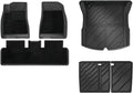 TPE Floor Mats for Tesla Model 3 2024 Highland All Weather Cargo Liner Frunk Trunk Backseat Protector Pad(9pcs Set)