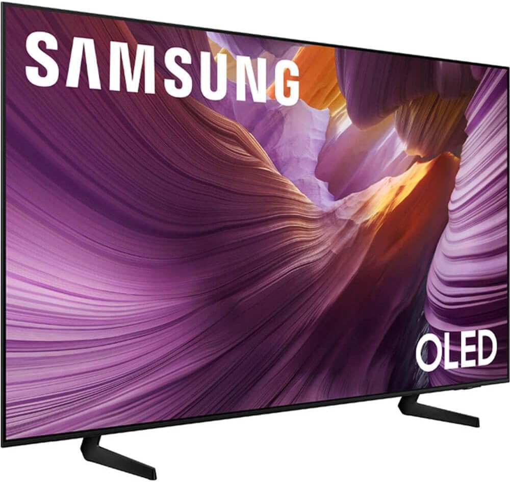 Samsung 65 Inch Class S85F Series 4K OLED Vision AI Smart Tizen TV HDR Dolby Atmos WiFi HDMI Gaming TV Bundle with High Speed Cable Streaming Package and 12 Month CPS Protection Plan
