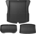 Compatible with 2024 Tesla Model 3 Highland Floor Mats TPE All Weather Front Rear Cargo Liner Mat, Waterproof Anti-Slip Mats Accessories(2024 M 3 TM)