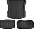 Floor Mats for Tesla Model 3 Y 2021-2024 5-Seater Custom Fit All Weather Heavy Duty TPE Cargo Liner Trunk Accessories(3 2024 TPE TM)