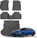 Floor Mats & Cargo Liner Custom Fit for Kia K4 2025 2026 Sedan All Weather TPE Rubber Trunk Mat Anti-Slip Full Set Automotive Floor Liners for Kia K4 2025 Accessories