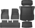 TPE Floor Mats Compatible with Tesla Model 3 Highland 2024 Model Y 2024-2017, Upgraded WP Anti-Slip Front Rear Cargo Liner Trunk Mat(6PCS M3 Highland)
