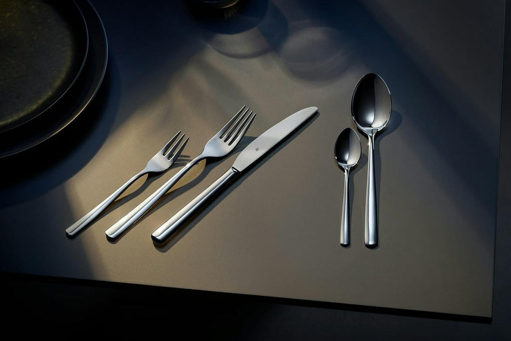 WMF Cutlery Set 30-Pieces for 6 Persons Boston Cromargan 18/10 Stainless Steel Brushed