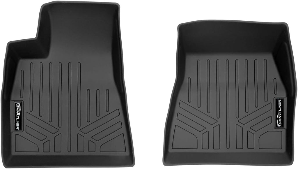 SMARTLINER All Weather Custom Fit Floor Mats 1st Row Liner Set for 2017-2023 Tesla Model 3