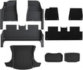 TPE Floor Mat with Door Sill Protector for Tesla Model 3 Highland Trunk Mats Cargo Liner for 2025 2024 Accessories(DLFM-9PCS)