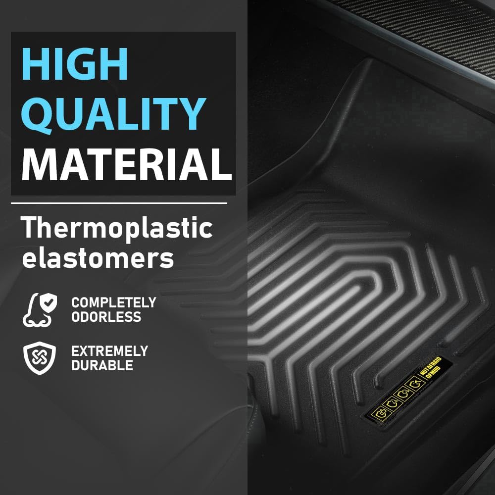ALLGOOD TPE Floor Mats Fit Toyota 4Runner 1996-2002 3PCS 1st & 2nd Row Truck Accessories All Weather Protection Cargo Liners alfombrillas para carro