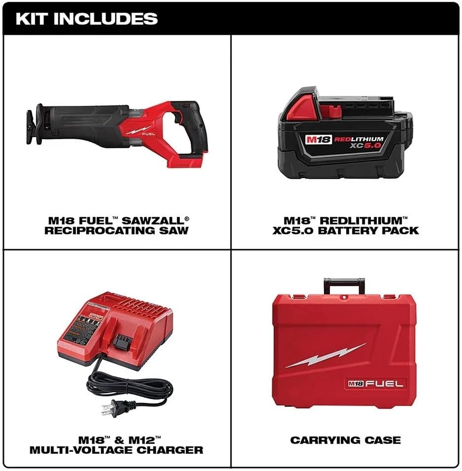 NEW 2821-21 Cordless Reciprocating Saw for Milwaukee M18 FUEL 18V Recip Saw Kit