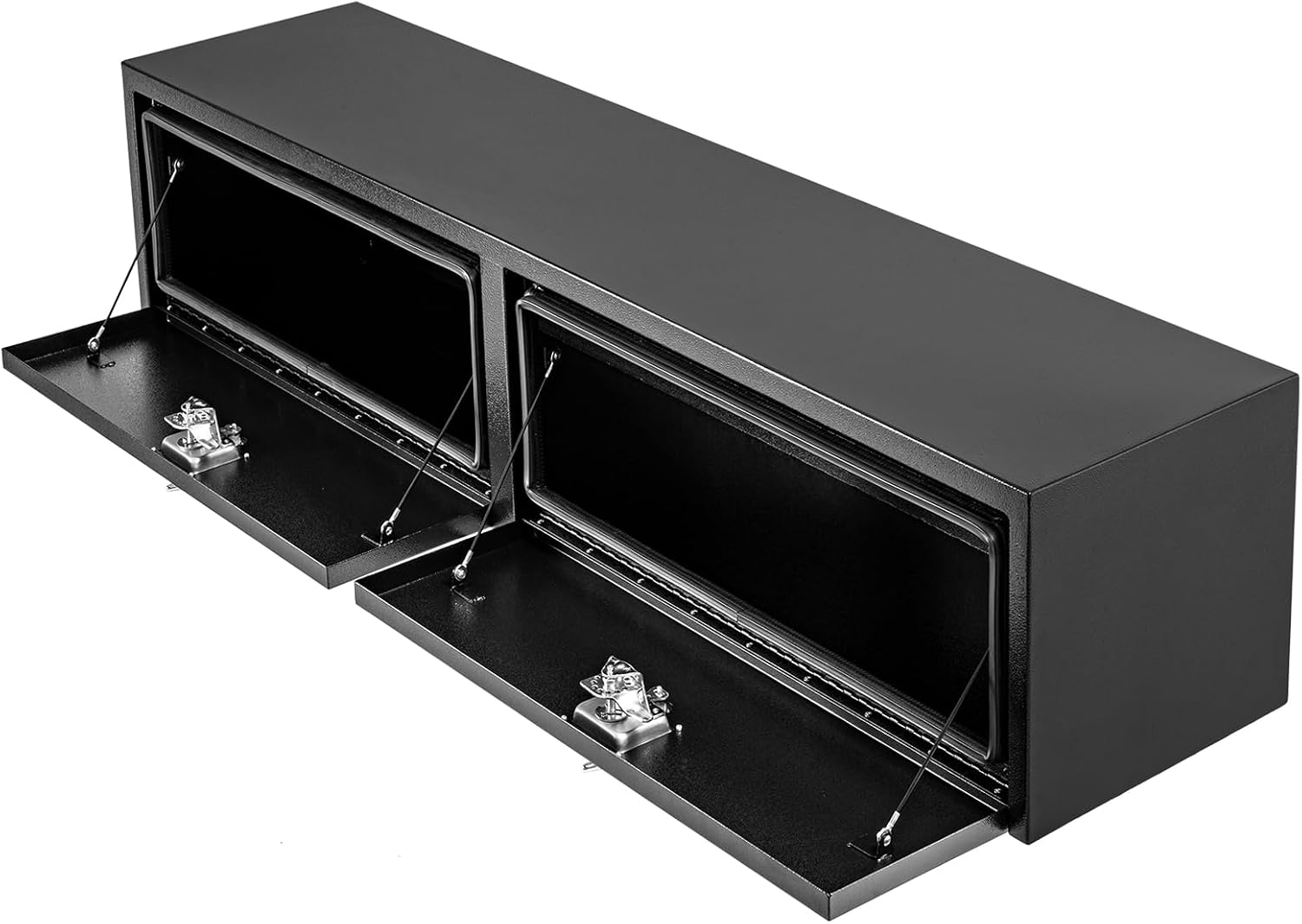 Garvee Black Steel Underbody Truck Tool Box, Truck Bed & Underbelly RV Storage Box, Locking t-Latch, Weather-Resistant, Heavy-Duty Job Box for Pickup Truck Bed, RV, Trailer, 60 in x 16 in x 13 in
