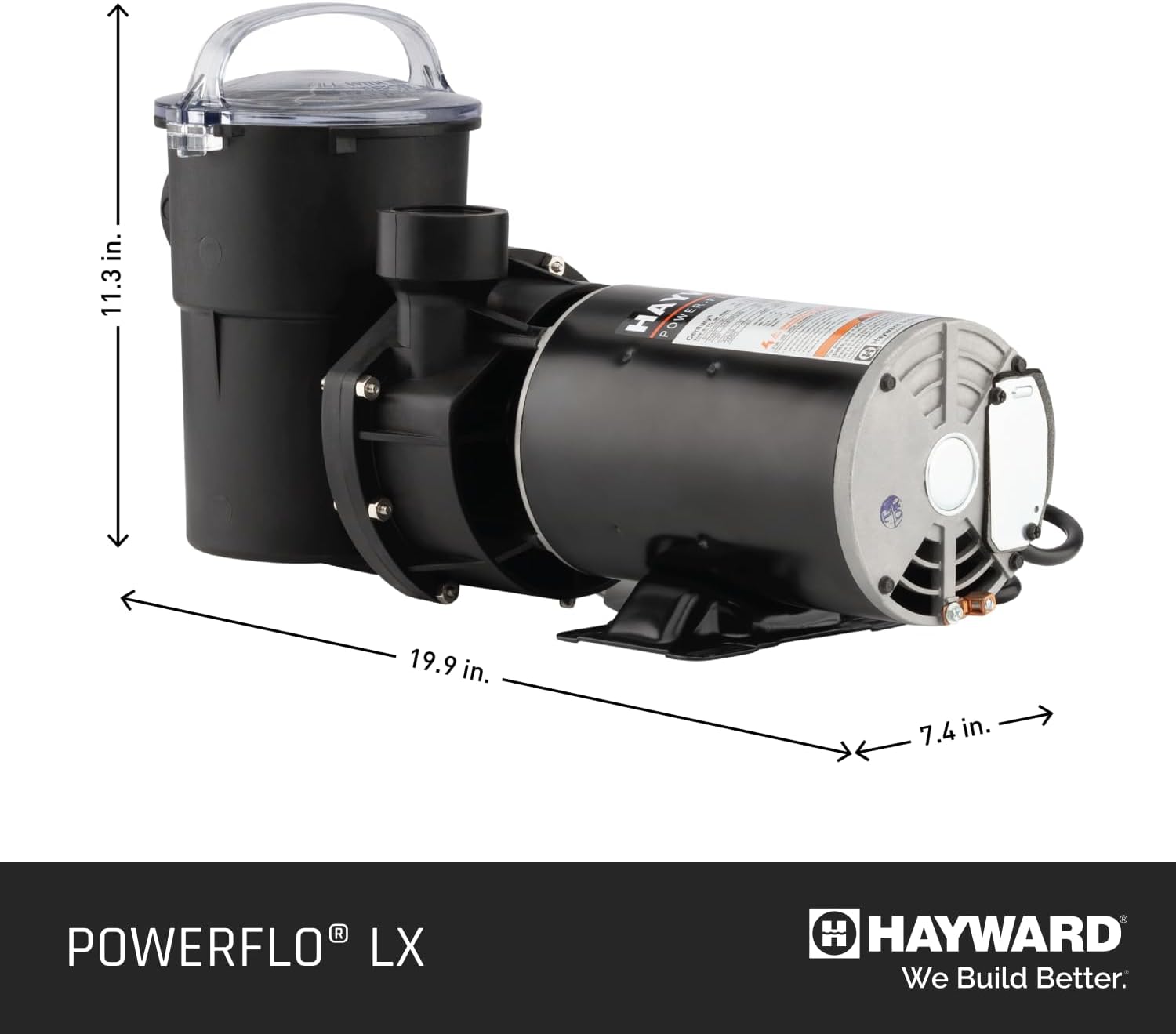 Hayward W3SP1580 PowerFlo LX Pool Pump for Above Ground Pools, 1 HP