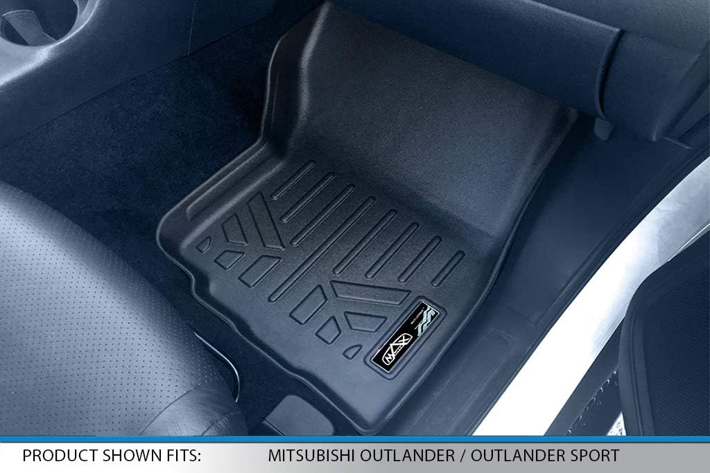 MAXLINER Floor Mats 2 Row Liner Set for 2011-2024 Mitsubishi Outlander Sport