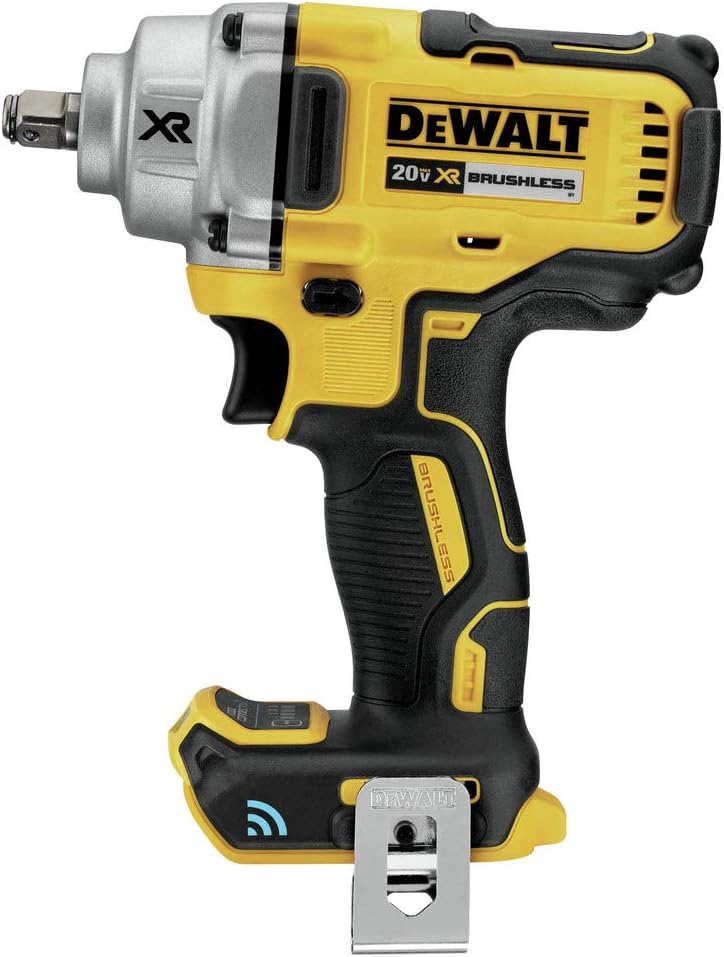 DEWALT 20V MAX Tool Connect 1/2' Mid-Range Impact Wrench with Hog Ring Anvil, Tool Only (DCF896HB)