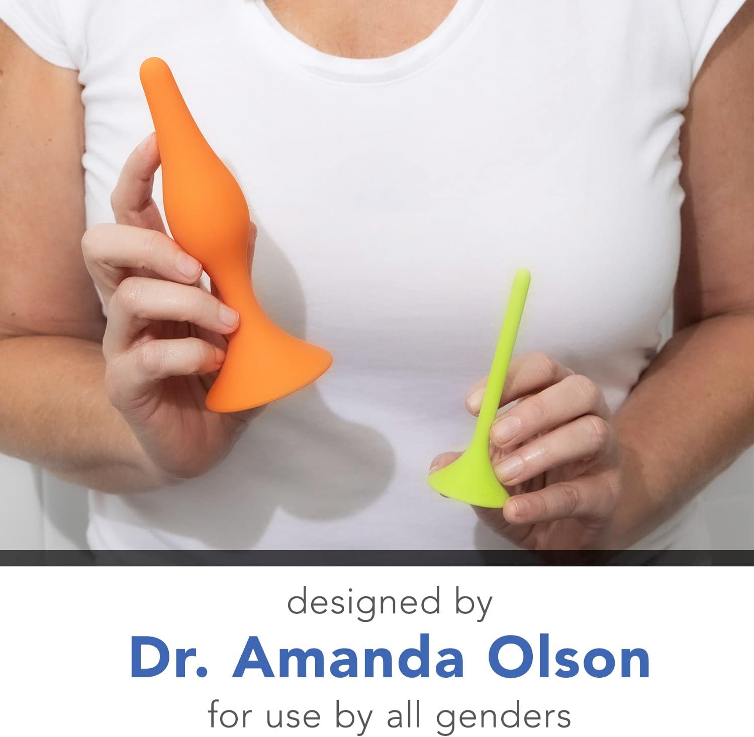 Rectal Dilator Trainer Set for Men and Women – Pelvic Floor Therapy Tool - Medical Grade Silicone, FDA Registered - 8-Pack, Sizes 1-8