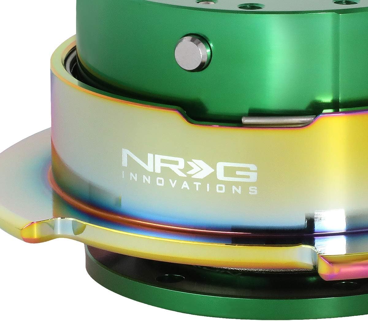 Auto Dynasty SRK-250GN-MC Steering Wheel Quick Release Adapter Gen 2.5 Green Body/Neo Chrome Ring