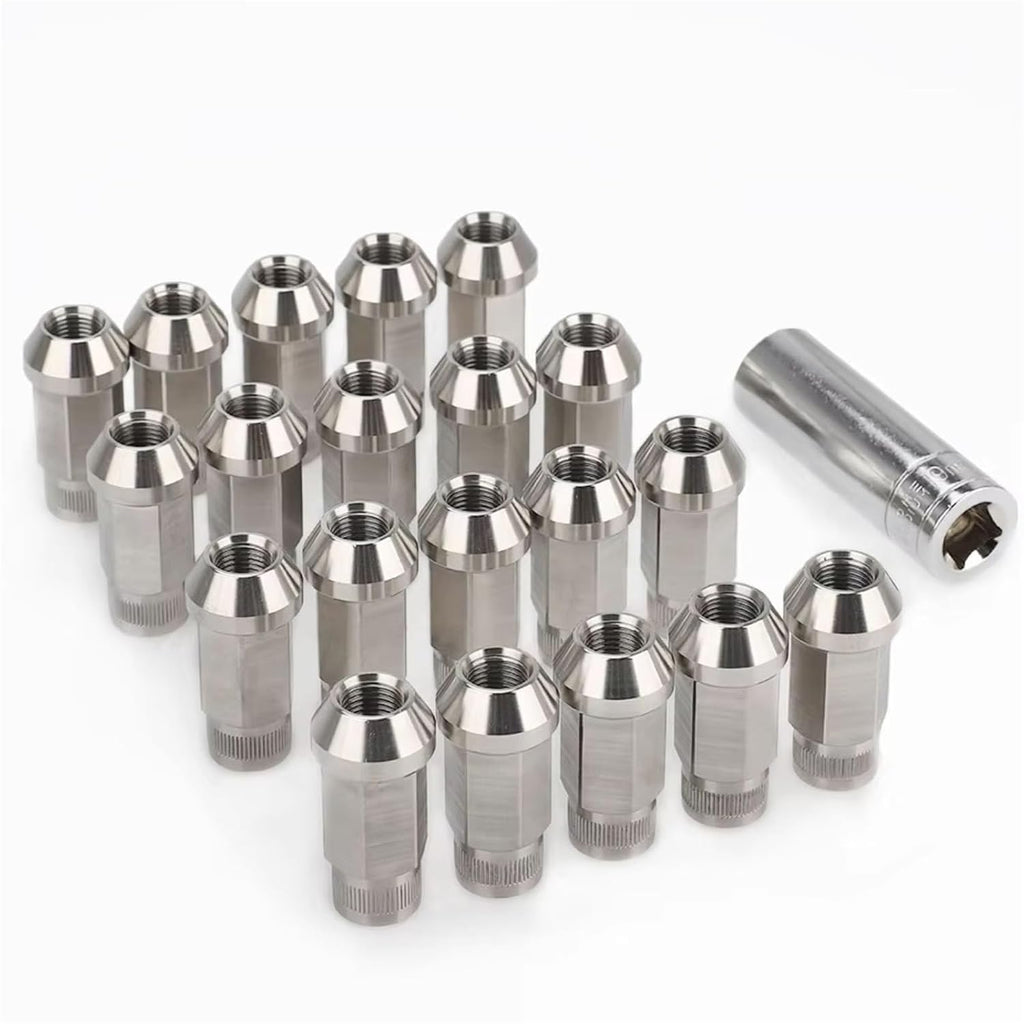 Car Locking Wheel Bolts Compatible with Lincoln for 20PCS Stainless Steel Lug Nuts M12x1.25 M12x1.5 M14x1.5 M14x2 1/2-20 9/16-18 Wheel Nuts Bolts Wheel Bolts Nuts