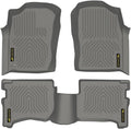 GRAND ORANGE TPE Floor Mats Cargo Liners Compatible with Toyota 4Runner 1996 1997 1998 1999 2000 2001 2002 1st & 2nd Row All Weather Protection Gray Floor Liners alfombras para carro 3PCS