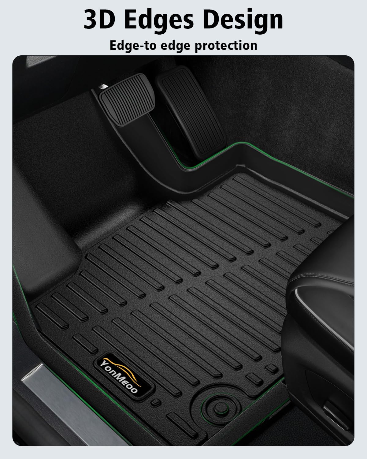 Floor Mats & Trunk Mat Custom Fit for Toyota Camry 2025 (Include Hybrid) All Weather TPE Rubber Cargo Liner Anti-Slip Full Set Automotive Floor Liners for Camry Accessories