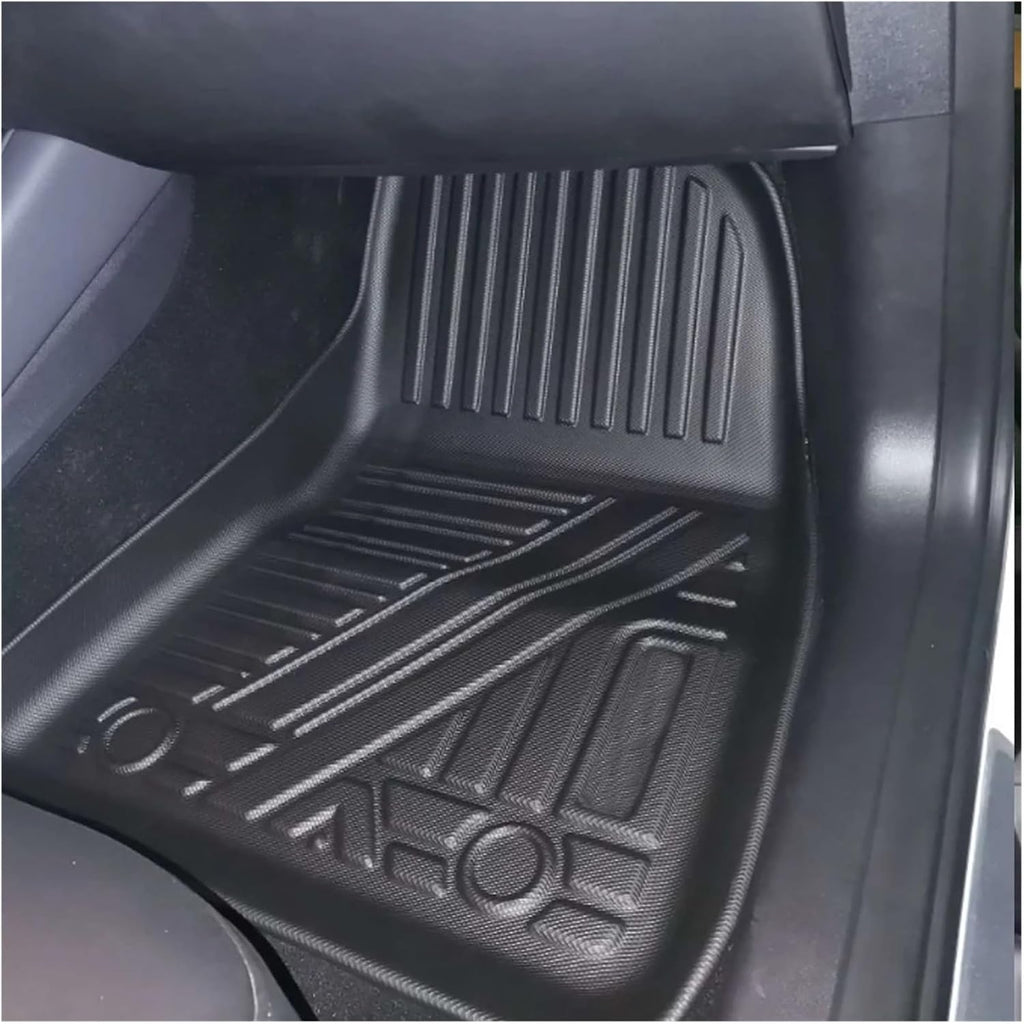 Compatible with Tesla Model 3 2017-2022 Car Floor Mats All-Weather TPE Foot Mats Cargo Liner Pad Trunk Tray Accessories