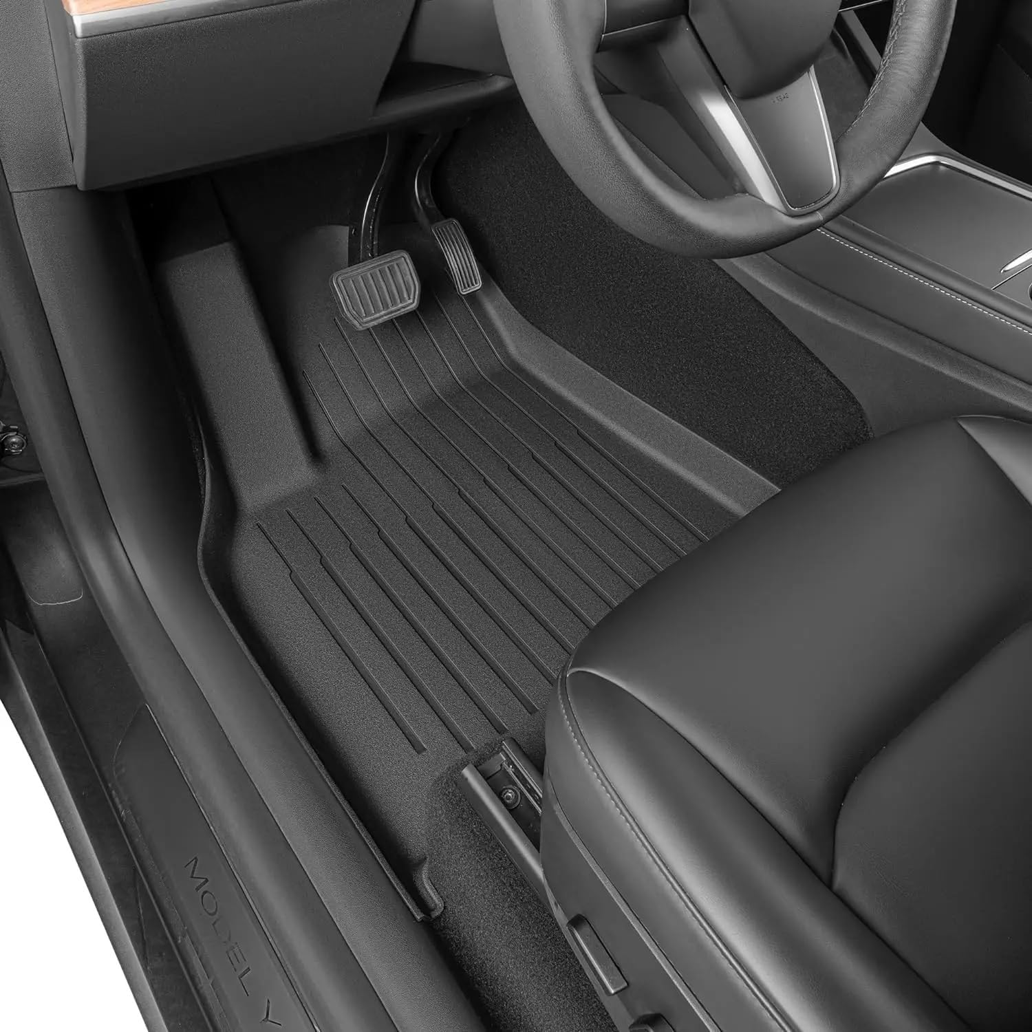 XPE Floor Mats Compatible with Tesla Model 3 Highland 2024 / Model Y 2024-2017, All Weather Cargo Liner Floor Mats and Cargo Trunk Mats(3PCS M3 Highland)