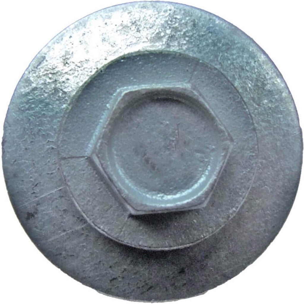 12 x 2 NO Paint Metal Roofing Screws - Hex Washer Head- Self-Starting/Tapping - EPDM Washer. 4 X 250 Bags - 1,000 Screws