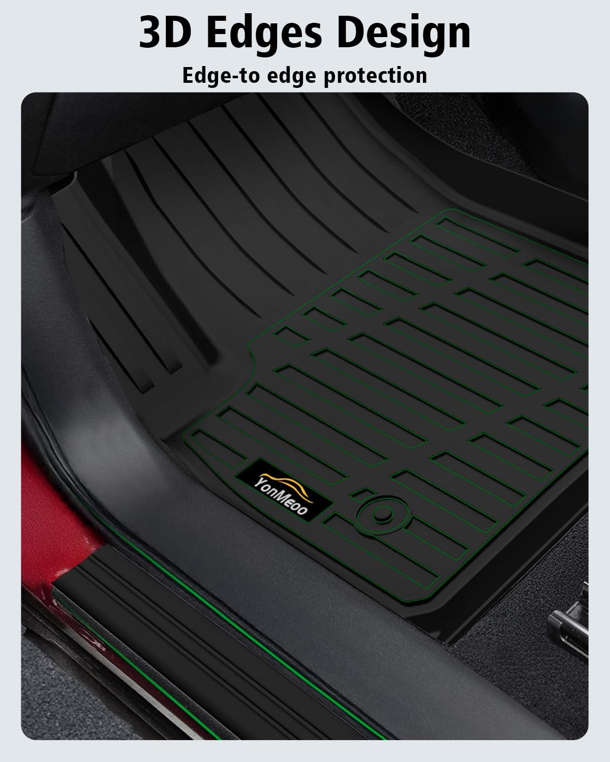 Floor Mats Custom for Nissan Kicks 2025 2026 SV/SR (Not for S) Cargo Liner with Backrest Mat All Weather TPE Rubber Full Set Floor Liners Trunk Mat for Kicks Automotive Accessories, Black