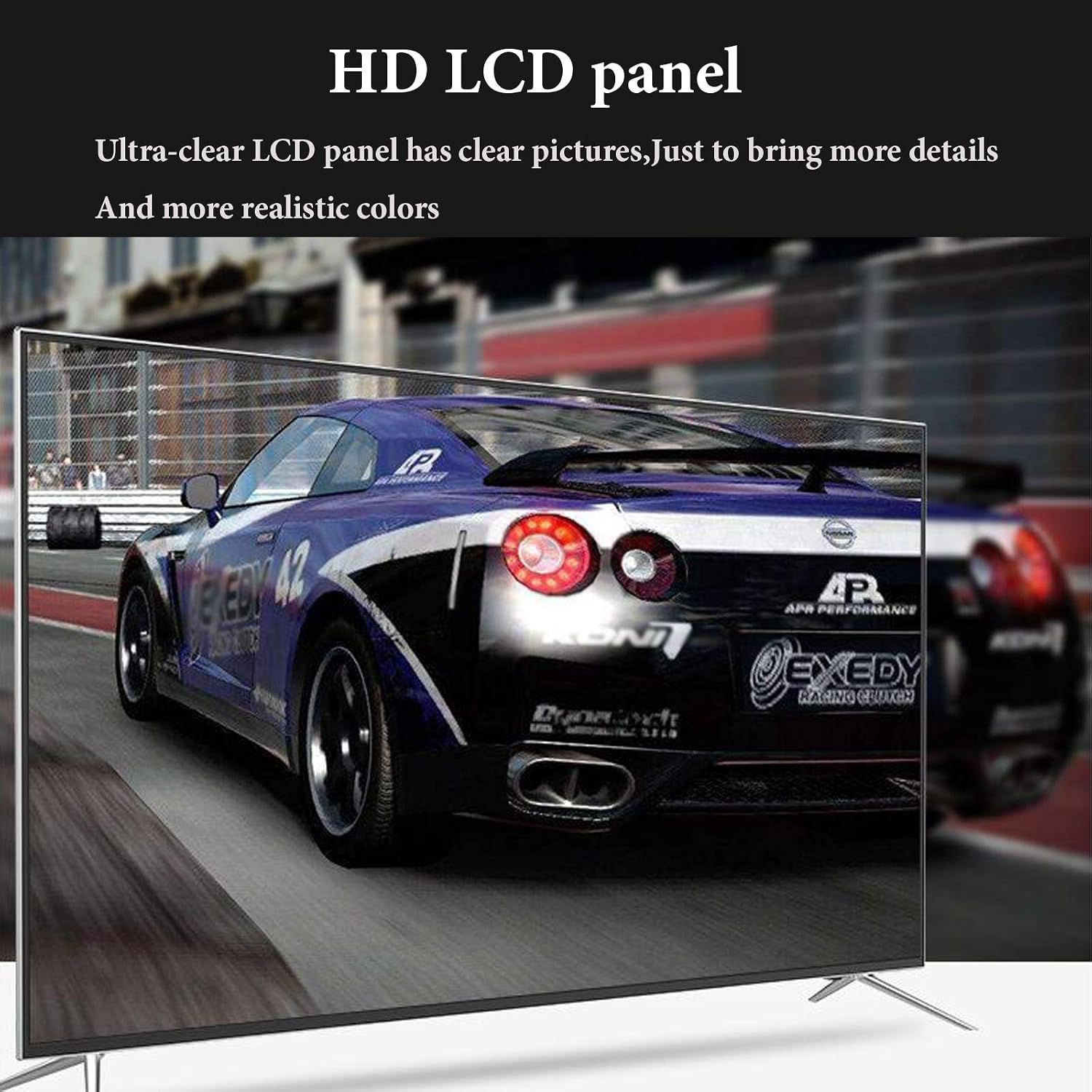 Ultra HD LED TV 4K Smart WiFi Network TV with HDMI USB SD and AC/DC Input LCD LED Flat-Screen TV 55 inch (Smart Version 42 inch)