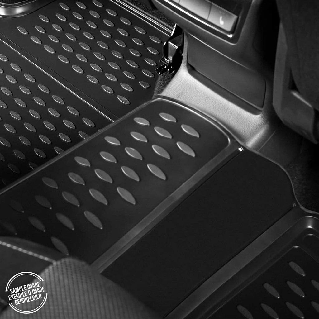 OMAC Custom Floor Mats & Cargo Liners for Honda Element 2003-2008 Black 4 Pcs