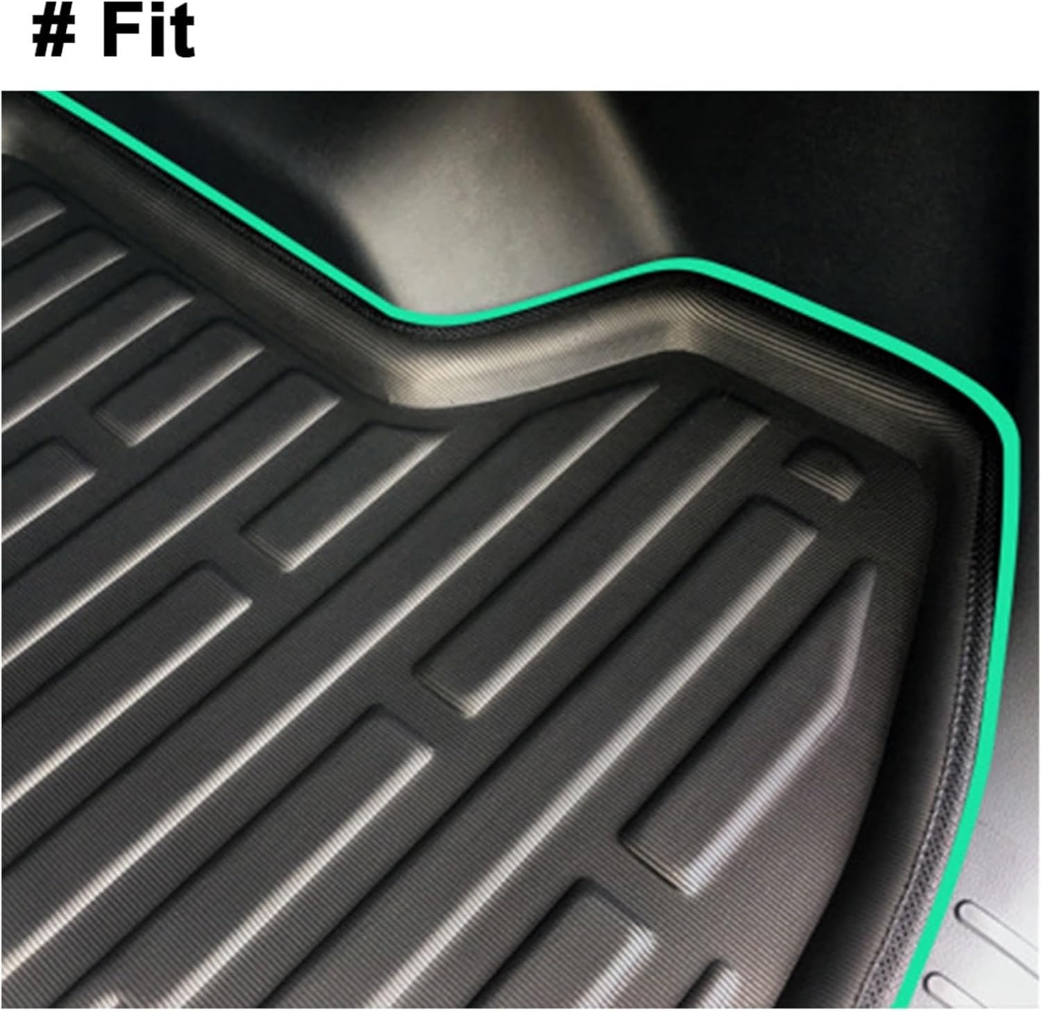 Car Rear Trunk Tray Boot Liner Cargo Mat Floor Protector Compatible with Toyota RAV4 2013 2014 2015 2016 2017 2018 / RAV 4 13 14 15 16 17 18